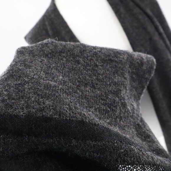 Banana Republic Drapey Open Sweater Vest Womens M Gray Wool Alpaca Mohair Preppy - Picture 9 of 15